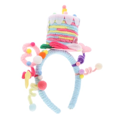 Abaodam Kindergeburtstagsstirnband Stirnbänder für Blumenmädchen liebe Stirnbänder Party Dekoration Süße Geburtstagsdeko Tiara für kleine Mädchen Geburtstagskrone Tiara Flanell von Abaodam