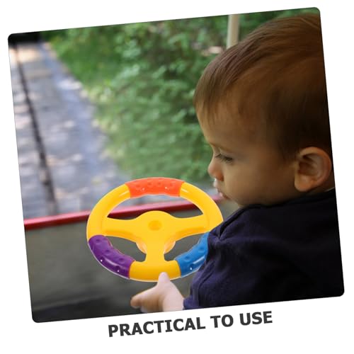 Abaodam Kinderlenkrad Rundes Schaukelscheiben Design Leicht zu Installieren Sicherer Bumpercar Zubehör Vielseitig Einsetzbar für Kinderspielzeug und Autolenker Fördert Spielerisch von Abaodam
