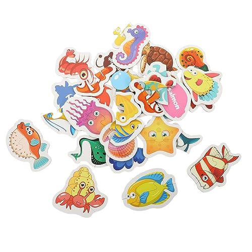 Abaodam Kinderpuzzle Meerestiere aus Teiliges Lernspielzeug für Kleinkinder Fördert Feinmotorik Farberkennung und Zusammenarbeit Sicher und Farbenfroh für Vorschule Abaodam Kinderpuzzle Meerestiere aus Teiliges Lernspielzeug für Kleinkinder Fördert Feinmotorik Farberkennung und Zusammenarbeit Sicher und Farbenfroh für Vorschule von Abaodam