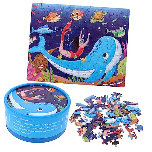 Abaodam Kinderpuzzle Unterwasserwelt Papierpuzzle für Jahre Pädagogisches Vorschulpuzzle Logik Feinmotorik und Kognitiven Fähigkeiten von Abaodam
