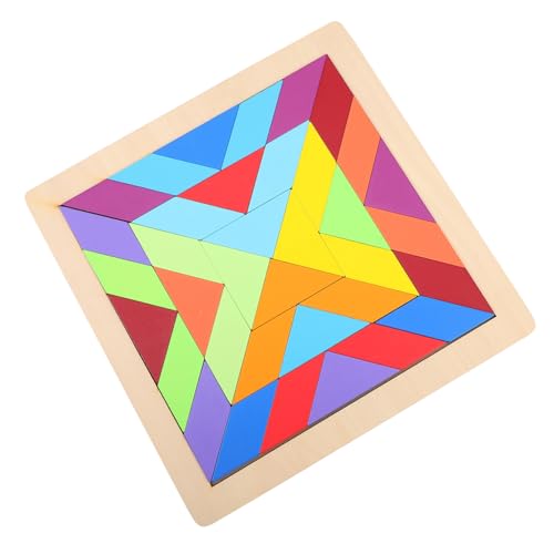 Abaodam Kinderpuzzle mit Bunten Geometrischen Bausteinen Kreatives Lernspielzeug für Ab Jahren Fördert Logisches Denken und Motorische Fähigkeiten Geburtstagsgeschenk von Abaodam