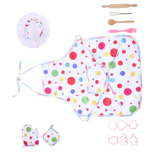 Abaodam Kinderschürzen Für Mädchen, Kleinkind-kochmütze Und Schürze, Verkleiden Sich, Kochkostüm, Schürzen-Sets Für Kleine Mädchen, Küchen-Rollenspiel-Requisite Als Geburtstagsgeschenk, Abaodam Kinderschürzen Für Mädchen, Kleinkind-kochmütze Und Schürze, Verkleiden Sich, Kochkostüm, Schürzen-Sets Für Kleine Mädchen, Küchen-Rollenspiel-Requisite Als Geburtstagsgeschenk, von Abaodam