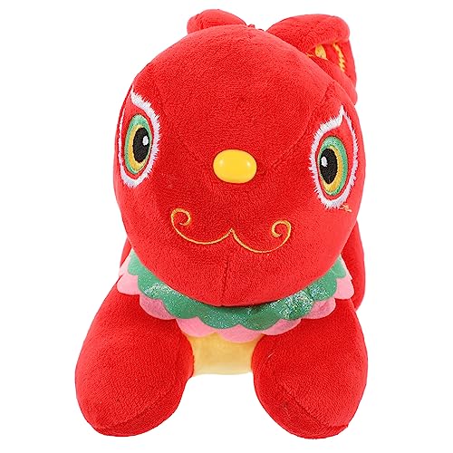 Abaodam Kleine Hasenpuppe Frühlingsfest-Kaninchen-anhänger Entzückende Hasenpuppe Kaninchenpuppe Geschmeidige Hasenpuppe Bequeme Hasenpuppe Kaninchen Zu Hause Rot Polyester von Abaodam