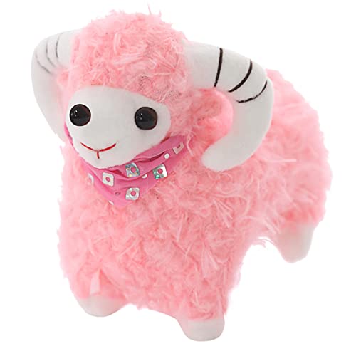 Abaodam Kleine Schafpuppe Schafe Plüsch-Schaf- - Schafspielzeug Plüsch-Schaf-Figur pelziges Schaf Plüschschafpuppenspielzeug Schaf-Puppe PP Baumwolle Rosa Abaodam Kleine Schafpuppe Schafe Plüsch-Schaf- - Schafspielzeug Plüsch-Schaf-Figur pelziges Schaf Plüschschafpuppenspielzeug Schaf-Puppe PP Baumwolle Rosa von Abaodam
