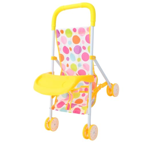 Abaodam Kleiner Puppenwagen für Mädchen Simulierter Puppenbuggy mit Abnehmbarer Essplatte Zubehör für Rollenspiele Geburtstagsgeschenke und Alltag Abaodam Kleiner Puppenwagen für Mädchen Simulierter Puppenbuggy mit Abnehmbarer Essplatte Zubehör für Rollenspiele Geburtstagsgeschenke und Alltag von Abaodam