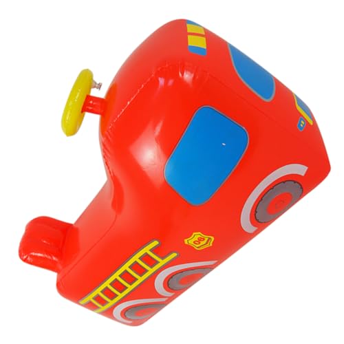 Abaodam Kleinkind-Tumbler-Spielzeug Kinderspielzeug sitzhocker Kinder aufblasbares Springpferd Feuerwehrauto-Ballon Spielzeug für Kleinkinder Becher Aufblasbares Spielzeug für Kinder Wagen von Abaodam