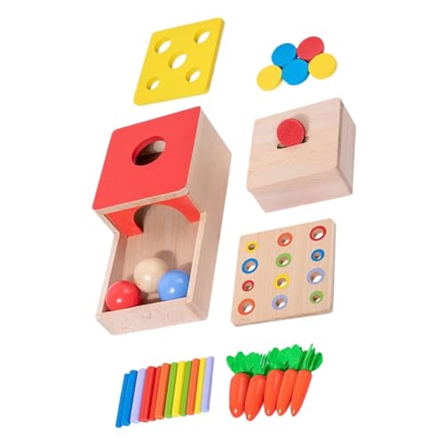 Abaodam Lernspiel Für Jungen Und Mädchen 1 Set Holzspielzeug Für Kinder Steckspiele Für Kleinkinder Im Vorschulalter Entwicklung Der Feinmotorik von Abaodam