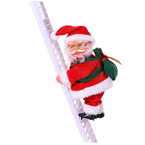 Abaodam Kletternder Weihnachtsmann mit Leiter Elektrisches Weihnachtsdeko für Weihnachtsbaum Dekoration Lustige Figur für Wohnzimmer Kinderzimmer Café und Mehr Abaodam Kletternder Weihnachtsmann mit Leiter Elektrisches Weihnachtsdeko für Weihnachtsbaum Dekoration Lustige Figur für Wohnzimmer Kinderzimmer Café und Mehr von Abaodam