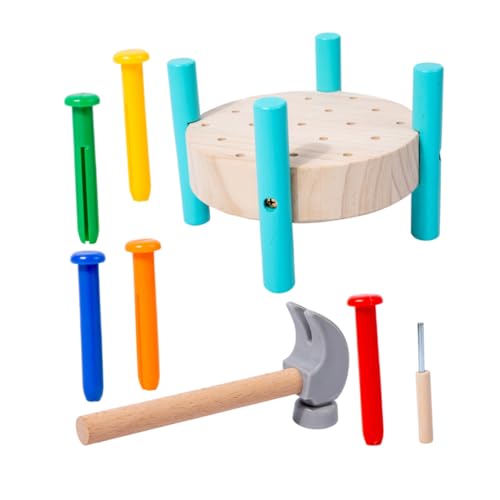 Abaodam Montessori Spielzeug Motorikspielzeug Klopf Und Nageltisch Für Kleinkinder Lernspielzeug Mit Hammer Fördert Motorische Fähigkeiten Und Kreativität Ideales Für Jungen Und Ädchen Ab 2 Jahren Abaodam Montessori Spielzeug Motorikspielzeug Klopf Und Nageltisch Für Kleinkinder Lernspielzeug Mit Hammer Fördert Motorische Fähigkeiten Und Kreativität Ideales Für Jungen Und Ädchen Ab 2 Jahren von Abaodam