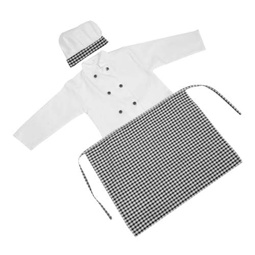 Abaodam Koch Kostüm für Kochjacke Schürze und Kochmütze für Rollenspiele für Küchenabenteuer und Kreative Abaodam Koch Kostüm für Kochjacke Schürze und Kochmütze für Rollenspiele für Küchenabenteuer und Kreative von Abaodam