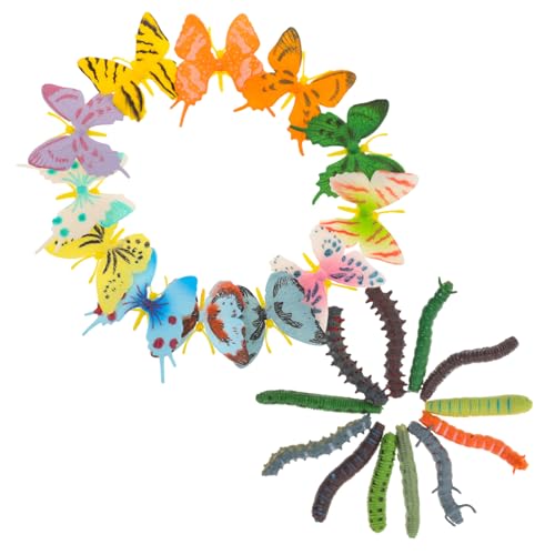 Abaodam Kognitives Für Die Früherziehung Insekten Tiermodell Schmetterlingsspielzeug Realistische Insekten Spielfiguren Raupen Für Die Früherziehung Montessori Insektenspielzeug von Abaodam