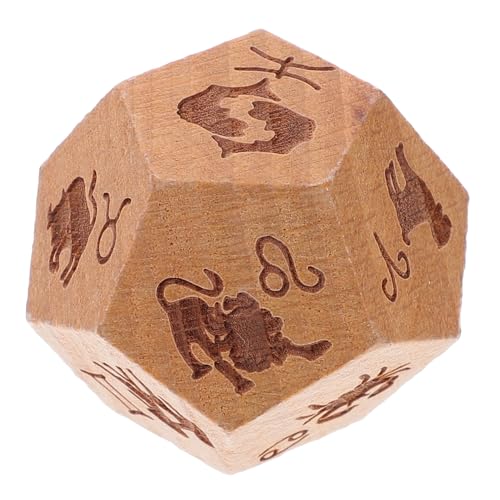 Abaodam Konstellationswürfel Weissagungswerkzeuge Tarot-kit Holzwürfel Würfelblock Tarot Weissagungswürfel Spielwürfel Aus Holz Spielwürfel Requisiten Weissagungszubehör Hölzern von Abaodam