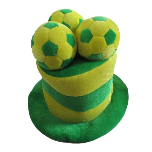 Abaodam Kopfbedeckung Performance-kostüm-Hut Brasilien Leistung Hut Fußball Cosplay Hut Brasilien Sport Mütze Kostüm Mütze Fußball Großer Hut Leistungskostüm Hut Funkeln Zylinder Sportball Abaodam Kopfbedeckung Performance-kostüm-Hut Brasilien Leistung Hut Fußball Cosplay Hut Brasilien Sport Mütze Kostüm Mütze Fußball Großer Hut Leistungskostüm Hut Funkeln Zylinder Sportball von Abaodam