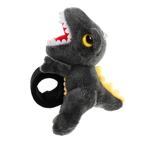 Abaodam Kreative Dinosaurier Plüschfigur als Motorrad Dekoration Langlebiges Weiches Stofftier Niedliches Mini Kuscheltier Multifunktionales für Dino Fans und Jungen von Abaodam