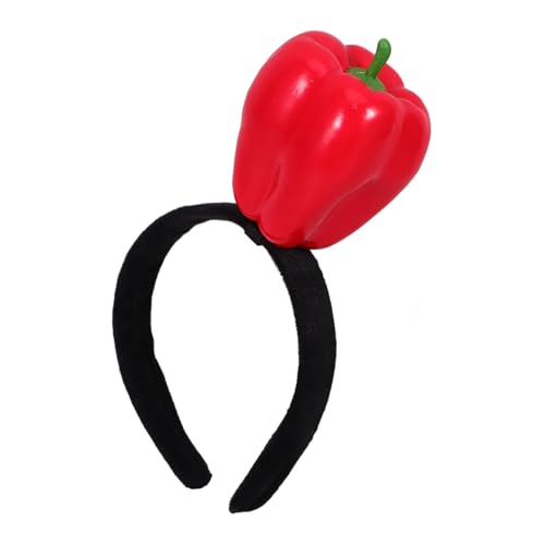 Abaodam Kreatives Rotes Paprika Stirnband Haaraccessoire für Festivals und Kostüme Leicht und Bequem Perfektes Fotorequisit für Frauen und Mädchen Abaodam Kreatives Rotes Paprika Stirnband Haaraccessoire für Festivals und Kostüme Leicht und Bequem Perfektes Fotorequisit für Frauen und Mädchen von Abaodam
