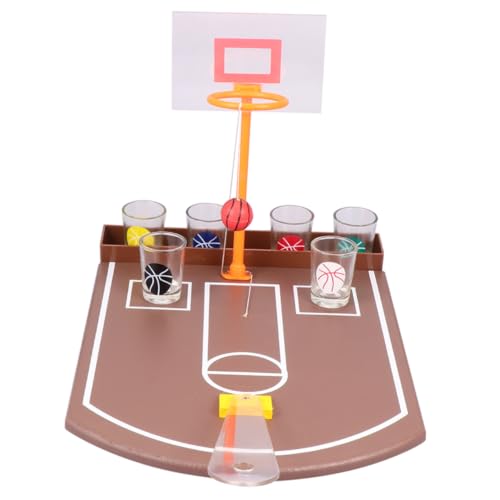 Abaodam Kreatives Tisch Basketball Trinkspiel aus Acryl Lustiges Bar Accessoire für Party und Büro Einfach zu Fördert Spaß und Geselligkeit bei Erwachsenen von Abaodam