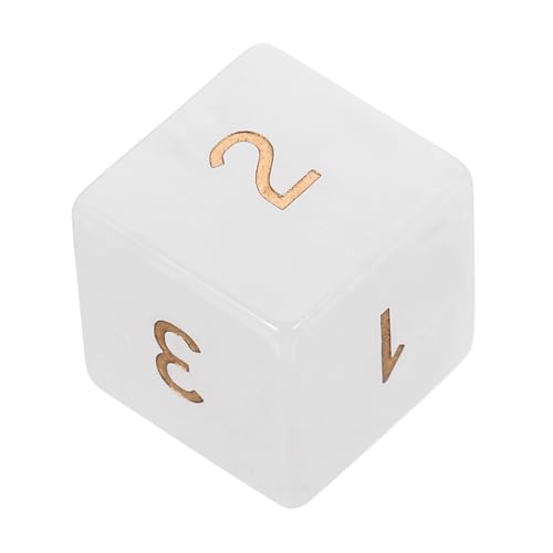 Abaodam Kristallwürfel Partywürfel Spiellehrwürfel Spiel-Requisiten Kleine Tragbare Brettspiel-Tool Für Spiel Große Partygeschenk Brett Weißer Kristall von Abaodam
