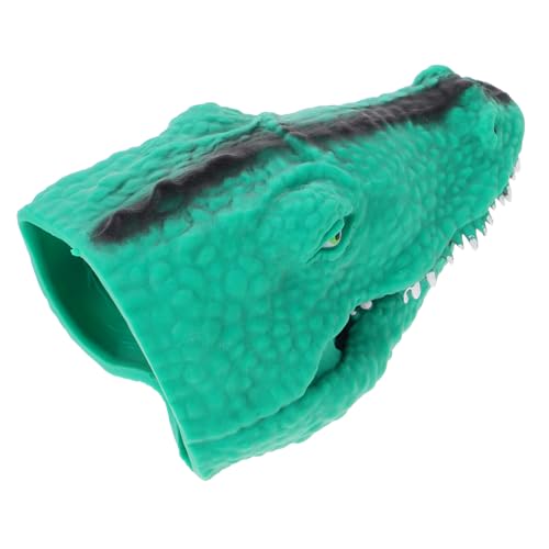 Abaodam Krokodil Handpuppe interaktives Rolle Pädagogisches Alligator Handpuppe für Familie Dino-Puppe Gummihandpuppe Green von Abaodam