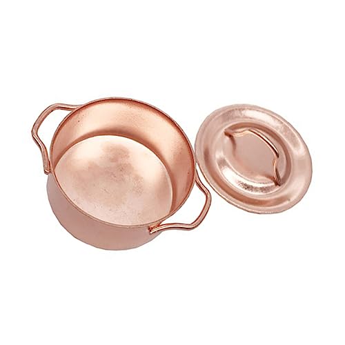 Abaodam Küchendekoration Kochtopf Party für für Kid Toys Geburtstags für Mini-Küchentopf Miniaturhausdekoration Legierung Golden von Abaodam