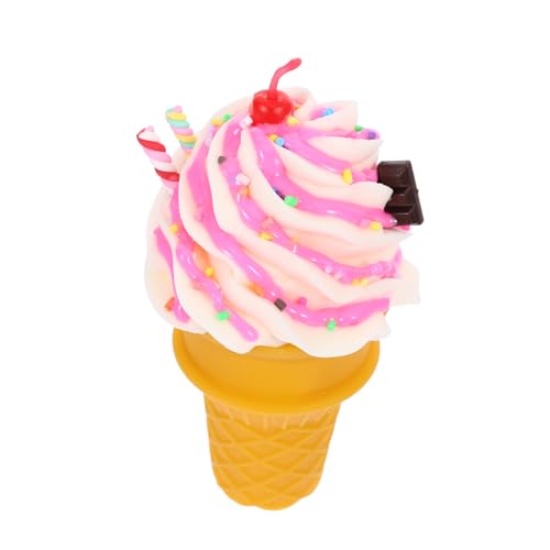 Abaodam Künstliche Eistüte Dekoratives Realistische Nachahmung von Eiscreme für Ausstellungen und Fotografie für Dessertläden und Kreative Wohnkultur Leuchtende Farben von Abaodam