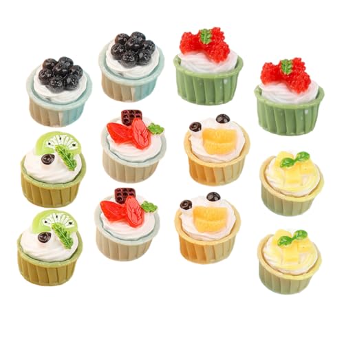 Abaodam Künstliches Dessert- 12 Stück Miniatur-Kuchen-Requisiten Kuchen-Dessert-Modelle Für Jungen Und Mädchen Ladenzubehör Kuchendekoration von Abaodam