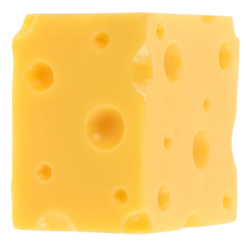 Abaodam Künstliches Käsemodell Realistische Dekoration für Küchen und Restaurantdisplay Vielseitige Food Prop Attrappe Täuschend Echte Käse Deko von Abaodam