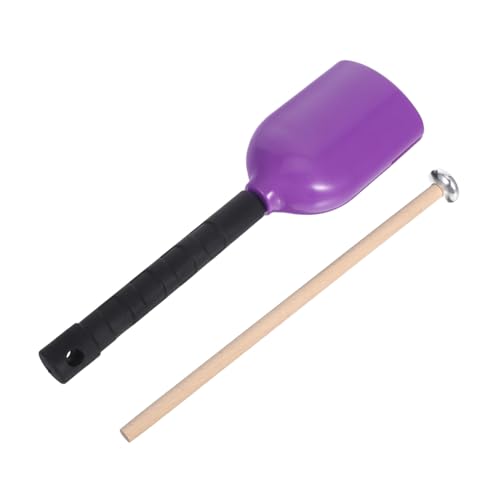 Abaodam Kuhglocke Für Schlagzeug Handpercussion-Musikinstrument Glocke Für Musikdarbietungen Schlagmusikinstrument Mit Stock Kunststoff-Percussion-Glocke Für Veranstaltungen Und Sport von Abaodam