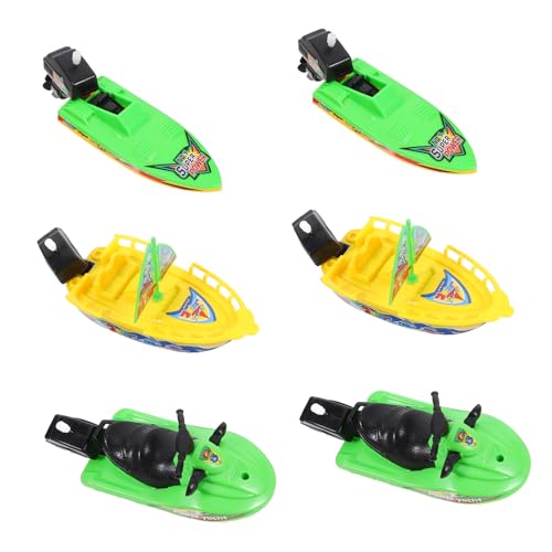 Abaodam Kunststoff-Segelboote, Schnellboote, lustiges Bad für schwimmende Boote für Badewanne, Spielen, tragbares Wasser, 6 Stück Abaodam Kunststoff-Segelboote, Schnellboote, lustiges Bad für schwimmende Boote für Badewanne, Spielen, tragbares Wasser, 6 Stück von Abaodam