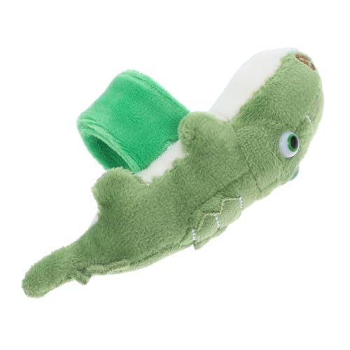 Abaodam Kuscheliges Krokodil Plüsch Slap Armband Kinderarmband zum Anklatschen Weiches Tierhandgelenk Partygeschenk für Jungen und Mädchen Geburtstagsfeier Zubehör von Abaodam