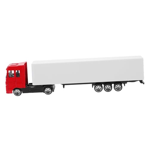 Abaodam Alloy Container Truck Modell Spielzeug Lastwagen Mit Container Für Jungen Kreatives Spielzeug Für Mikro-Sandbox Und Dekoration Rot von Abaodam