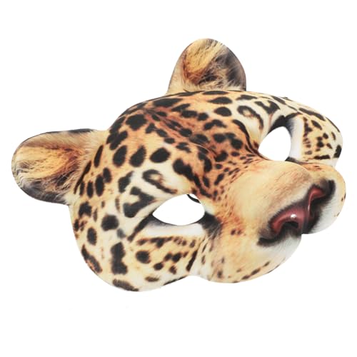 Abaodam Leichter Halloween Leoparden Halbgesicht Maske aus EVA mit Elastischem Band Atmungsaktive Tiergesichts Cosplay Maske für Fasching Karneval Maskerade und Partydeko Abaodam Leichter Halloween Leoparden Halbgesicht Maske aus EVA mit Elastischem Band Atmungsaktive Tiergesichts Cosplay Maske für Fasching Karneval Maskerade und Partydeko von Abaodam