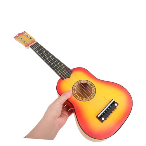 Abaodam Lern Gitarre Tragbar Leicht Musikspielzeug Frühes Lernen Rhythmus Für Jungen Mädchen Kreatives Design Sunburst von Abaodam