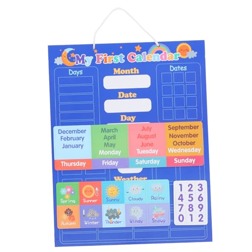 Abaodam Lernspielzeug Kalender Whiteboard für Interaktives Zeitverständnis Fördert Abendroutine Leuchtende Farben und Cartoon Design für Frühkindliche Bildung und Eltern Interaktion Abaodam Lernspielzeug Kalender Whiteboard für Interaktives Zeitverständnis Fördert Abendroutine Leuchtende Farben und Cartoon Design für Frühkindliche Bildung und Eltern Interaktion von Abaodam