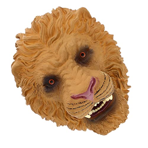 Abaodam Löwen-Handschuhe Frühpädagogisches Tierisches Handspielzeug Geschichte Erzählende Marionette Handpuppen- Handpuppe Für Tierpuppe Yellow Weiches Gummi von Abaodam