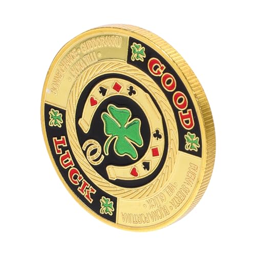 Abaodam Luck Poker Guard Münzschutzmaterial, einzigartige Textur für Pokerbegeisterte, Tischspiele, Sammlerstück von Abaodam