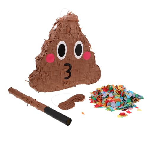 Abaodam Lustige Poop Piñata mit Augenmaske und Konfetti Interaktives Partyspiel für Erwachsene Einfache Montage Dekorative Geburtstagsfeier Überraschung Zufällige Farbe Abaodam Lustige Poop Piñata mit Augenmaske und Konfetti Interaktives Partyspiel für Erwachsene Einfache Montage Dekorative Geburtstagsfeier Überraschung Zufällige Farbe von Abaodam