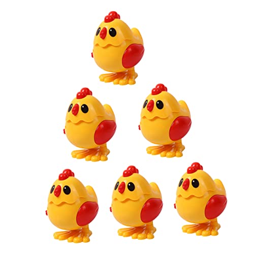Abaodam Lustiges Huhn zum Aufziehen für entzückende Uhrwerk-Tiergeburtstagsfeiern und Partygeschenke, engagiert für Koordinationsentwicklung, 6 Stück Abaodam Lustiges Huhn zum Aufziehen für entzückende Uhrwerk-Tiergeburtstagsfeiern und Partygeschenke, engagiert für Koordinationsentwicklung, 6 Stück von Abaodam