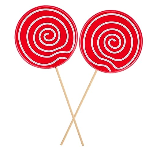 Abaodam Lollipop-Foto-Requisite 2 Stück Gefälschte Süßigkeiten-Requisiten-Sticks Für Bastel-Lollipop-Dekorationen Party-Simulation Lollipop- Abaodam Lollipop-Foto-Requisite 2 Stück Gefälschte Süßigkeiten-Requisiten-Sticks Für Bastel-Lollipop-Dekorationen Party-Simulation Lollipop- von Abaodam
