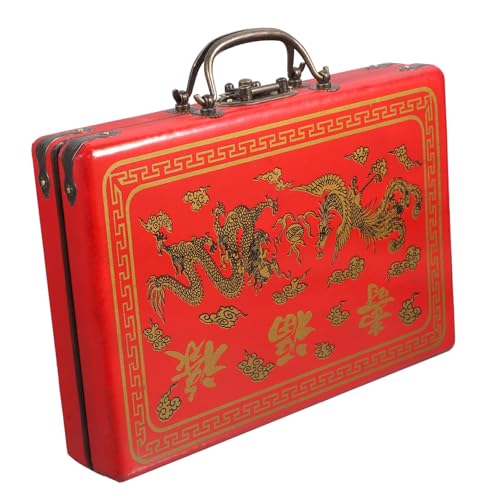 Abaodam Mahjong Aufbewahrungsbox aus Holz im Retro Design Große Kapazität Vielseitige Mahjong Organizer Box für Zuhause Tragbar und für und Andere Aufbewahrung Abaodam Mahjong Aufbewahrungsbox aus Holz im Retro Design Große Kapazität Vielseitige Mahjong Organizer Box für Zuhause Tragbar und für und Andere Aufbewahrung von Abaodam