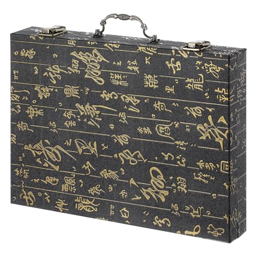 Abaodam Mahjong Box aus Holz Eleganter Spiel Organizer mit Viel Stauraum Tragbare Hülle für Mahjong Steine Praktische Reiseverpackung für Chinesisches Brettspiel Abaodam Mahjong Box aus Holz Eleganter Spiel Organizer mit Viel Stauraum Tragbare Hülle für Mahjong Steine Praktische Reiseverpackung für Chinesisches Brettspiel von Abaodam