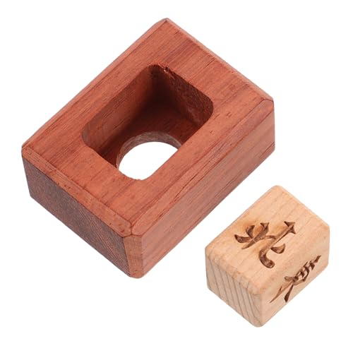 Abaodam Mahjong Wind Indicator Holz Elegant für Professionelle und Freizeit Mahjong Spiele Robuster Holz windanzeiger für Dealer Verbessert Spielspaß und Wettbewerbsfähigkeit von Abaodam