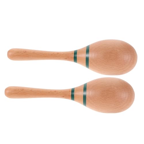 Abaodam Maracas für Kindersicheres Holz Shaker Ergonomisch Handlich für Kindergarten Sensorische Integration und Rhythmustraining Fördert Motorische Fähigkeiten und Bühnenauftritte von Abaodam