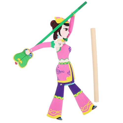 Abaodam Pädagogisches Schattenpuppenspiel-Set - Handpuppen Für Erwachsene Papierpuppe Traditionelles Puppenspiel Für Kinder von Abaodam