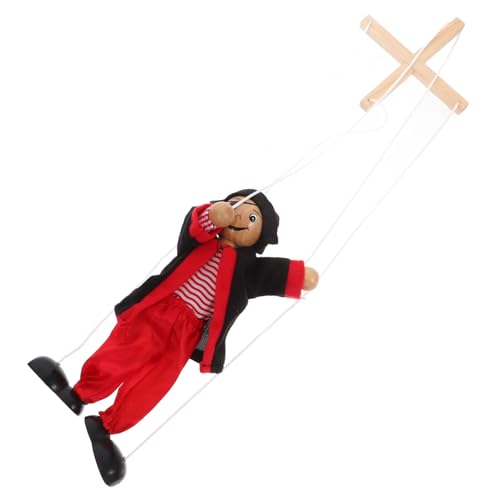 Abaodam Marionette für kinderspielzeug Jakobsweg handspielpuppen wischtelgeschenk Puppen für Dinosaurier zappeln Kinderwagen Bauchrednerpuppe Holz von Abaodam