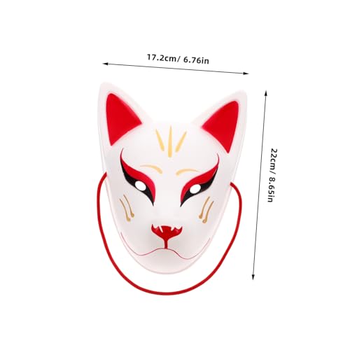 Abaodam Maske Verkleiden Lustige Maske Gruselige Halloween-maske Cosplay-masken Japanische Kitsune-maske Halloweenkostüm Halloween-maske Beängstigend Scary Halloween -kostüme Pvc Abaodam Maske Verkleiden Lustige Maske Gruselige Halloween-maske Cosplay-masken Japanische Kitsune-maske Halloweenkostüm Halloween-maske Beängstigend Scary Halloween -kostüme Pvc von Abaodam