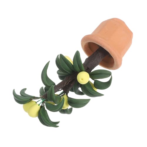 Abaodam Maßstab DIY Modell Topfpflanze Detailreiche Simulation für Feengarten Dekoration Kreatives Basteln Zubehör von Abaodam