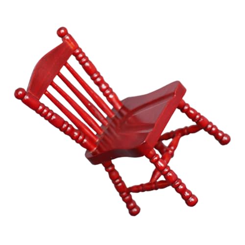 Abaodam Maßstab Klassischer Esszimmerstuhl Stabiles Design für Miniaturhäuser Puppenzubehör in Rotbraun Abaodam Maßstab Klassischer Esszimmerstuhl Stabiles Design für Miniaturhäuser Puppenzubehör in Rotbraun von Abaodam
