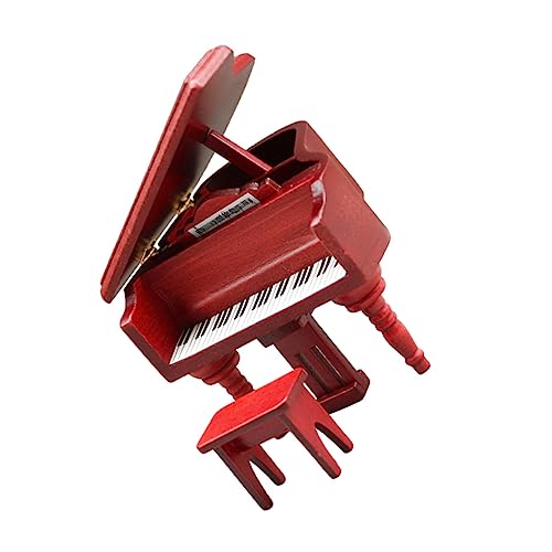 Abaodam Maßstab Mini Piano für Puppenhaus Dekoration Fotografie Requisite Retro Stil Leicht und Vielseitig von Abaodam