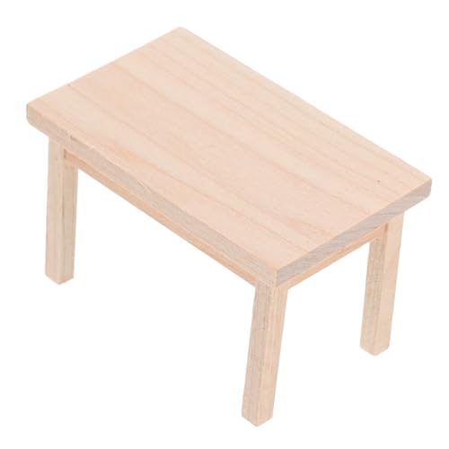 Abaodam Maßstab Puppenhausmöbel Langlebiger Holzmodel Realistisches Design für Puppenhaus Dekoration Stabiles Miniaturmöbel für Wohnzimmer und Schlafzimmer von Abaodam