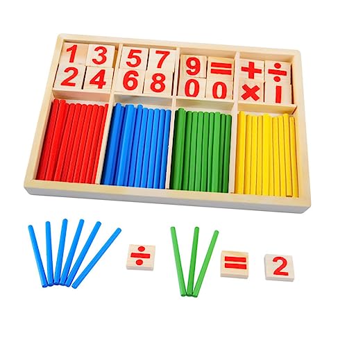 Abaodam Mathematisches Lernspielzeug Für Kinder Holz-abakus Multifunktionales Lernbrett Spielzeugset Zur Kognitiven Entwicklung von Abaodam